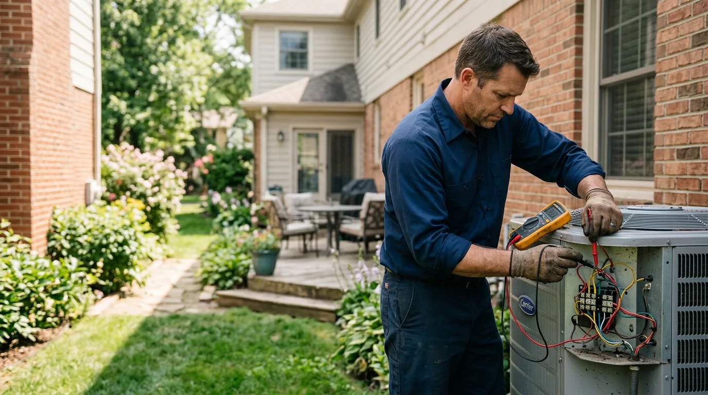 HVAC technician working near Sabinsville, PA